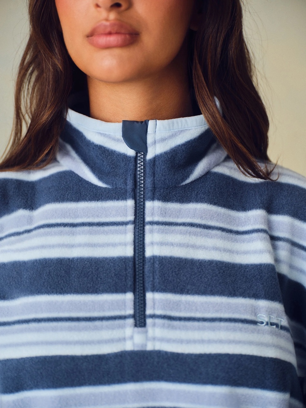Microfleece Stripe Half Zip - Picture 3 of 6